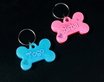 Medaglietta per cani personalizzata - Pet Tag - Targhetta personalizzata - Resin Dog Tag - Medaglietta - Medaglietta Ken - animali