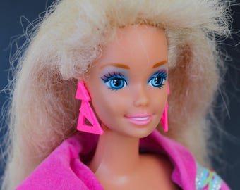 Joyería Totally Hair - Joyería - Accesorios para Muñecas - Muñecas de los 80 - Pendientes - Anillo - Joyería de la era de las superestrellas de los 80 - Superhair Whitney