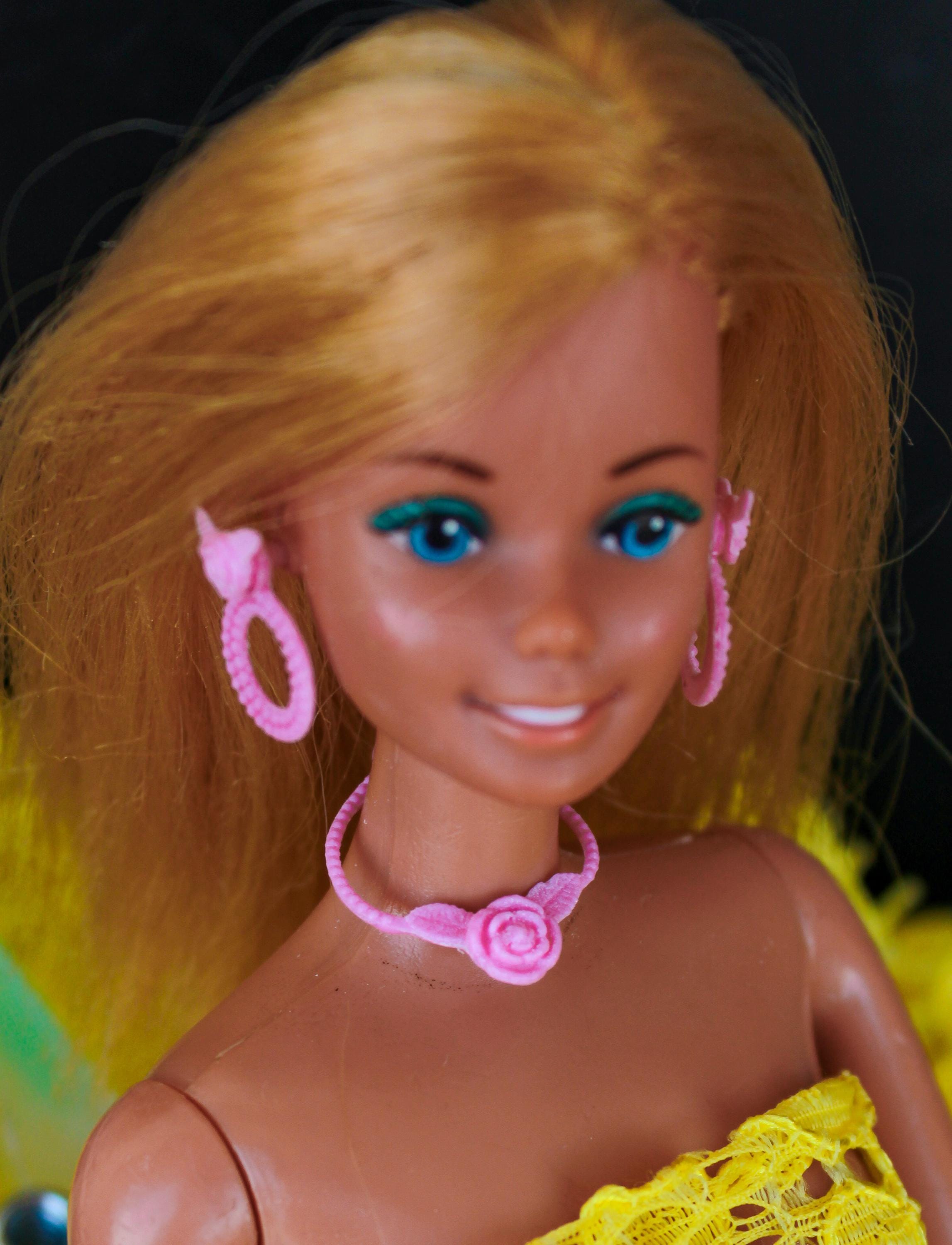 Parure De Bijoux Barbie Superstar Era - Collier Et Boucles D'oreilles - Fait Main - France