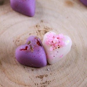 Tartelettes à la cire de soja - Cœurs parfumés - Marque-places de baptême - Baby Shower - Cadeaux de remise de diplôme - Cadeaux de naissance - Cadeaux pour enseignants de mariage