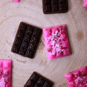 Soy Wax Melts Tarts - Chocolate Bar Profumati -  Segnaposto Battesimo - Baby Shower - Bomboniere Laurea Nascita - Nozze - Regalo Maestre
