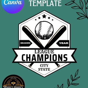Softball/Baseball Champions - Canva Template