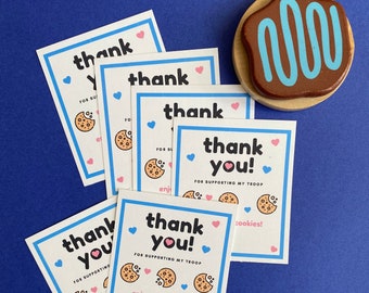 Girl Scouts-Cookie Thank You Tag-Girl Scout Cookie Seller-Girl Scout Marketing-Girl Scouts 2025-Daisy Girl Scout Printable-INSTANT DOWNLOAD