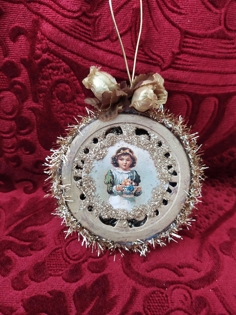 Vintage Christmas Tree Ornaments Victorian Style Christmas Etsy