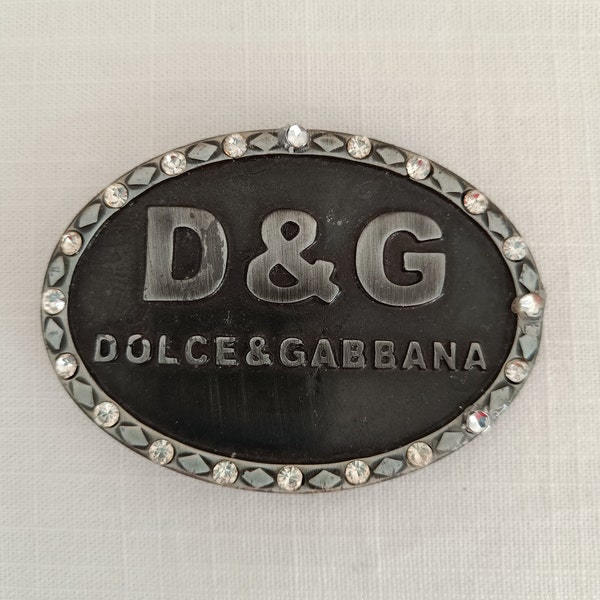 Vintage D&G Belt Buckle, Recycled Belt Buckle