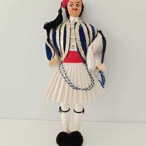 Vintage Griekse pop, pop traditioneel Grieks Tsolias, reissouvenir, etnische pop, verzamelobject
