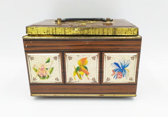 Vintage Cash Box 1920s Tin Bank Box Metal Money Box - Etsy