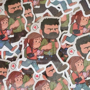 The Last Of Us ~ Joel and Ellie Adventure Stickers ~ Vinyl Holographic Sticker