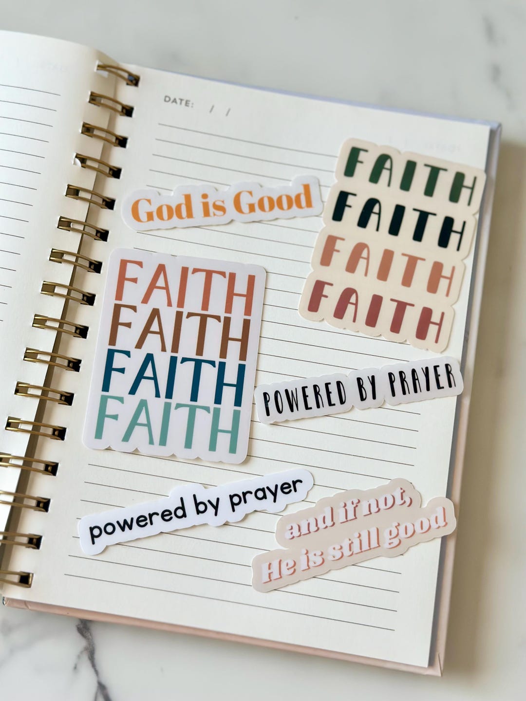 Christian Vinyl Sticker Pack | Faith-based, Waterproof Decals - Etsy