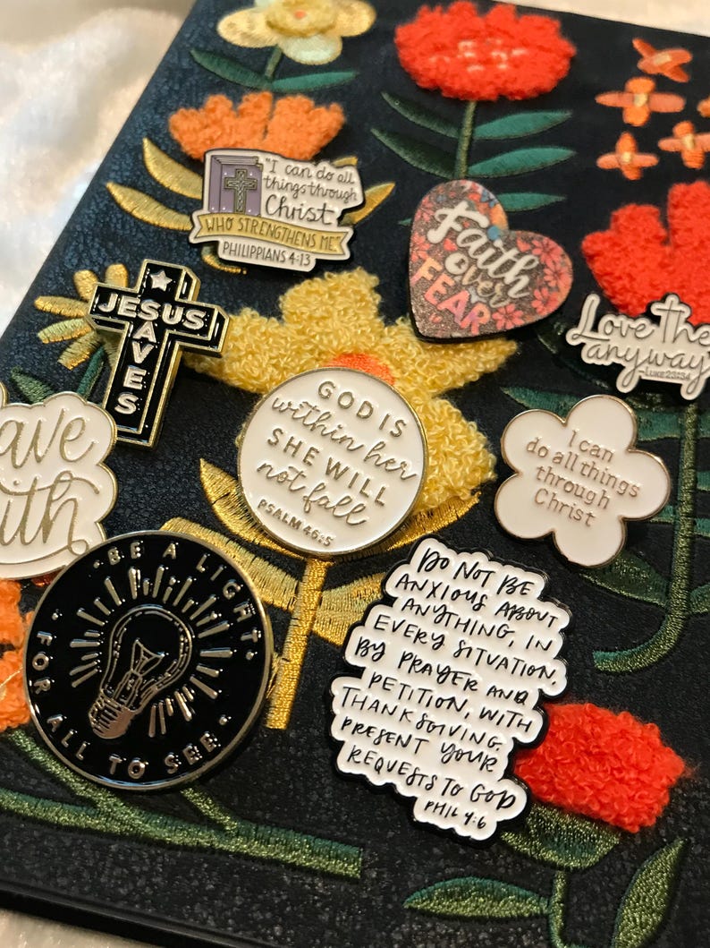 Not Religious Pin Be A Light - Faith and Mental Health Enamel Pins | Christian Lapel Pins ...