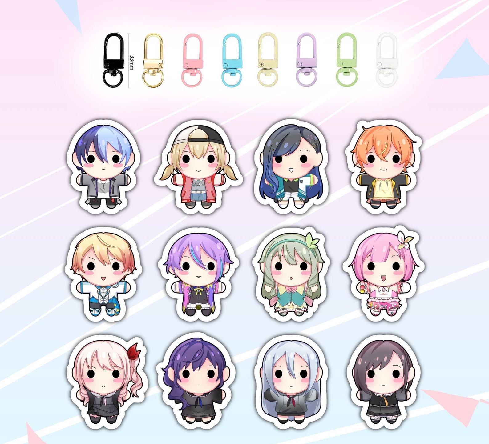 1.5 Mini Acrylic Charm Project Sekai Etsy UK