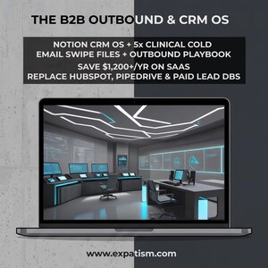 B2B Lead Generation CRM: Cold Email Outreach Scripts, High-Ticket Client Intake Tracker, Notion Template, Proposal Guide, Sales Pipeline OS