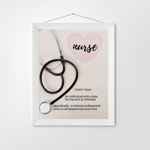 Nurse Definition Printable Digital Download