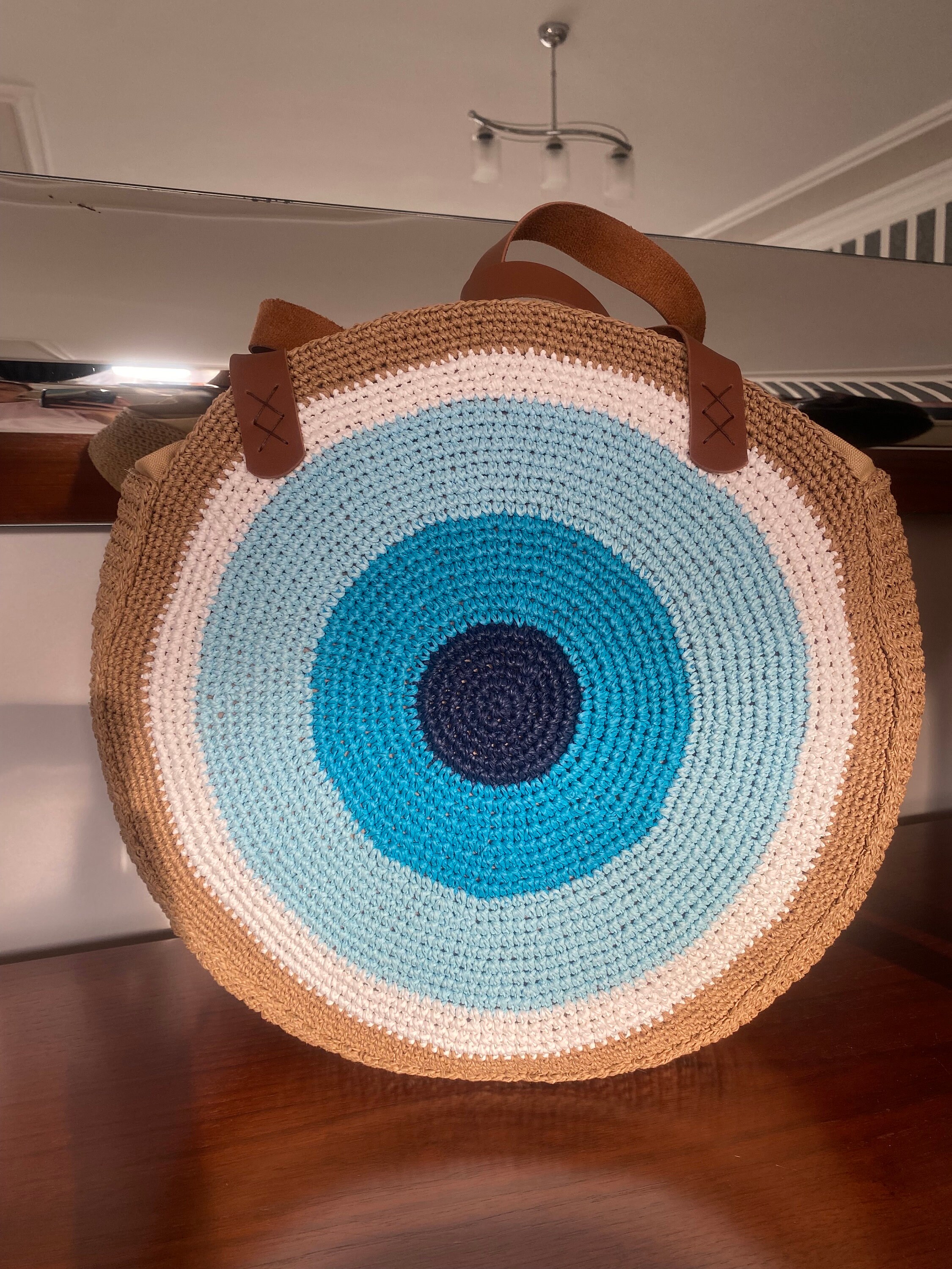 Black Handmade Evil Eye Bag.