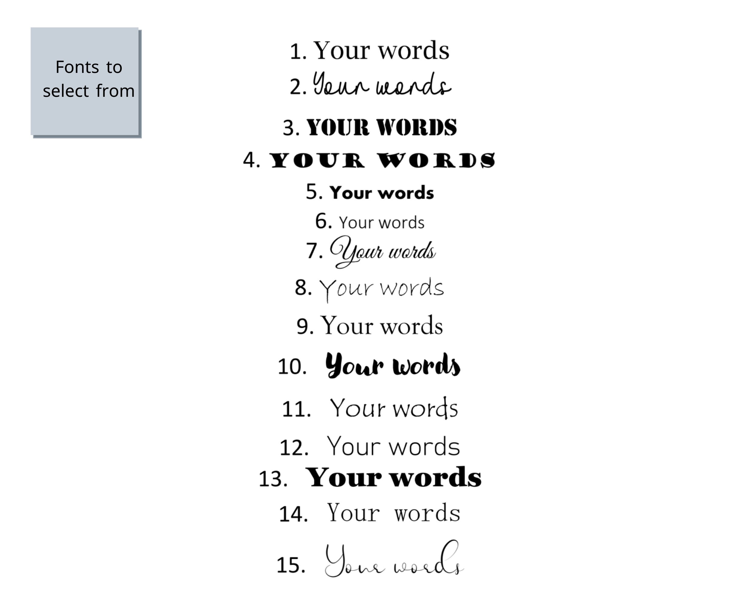 A4 Custom Printable Custom Printable Quote Custom Text - Etsy