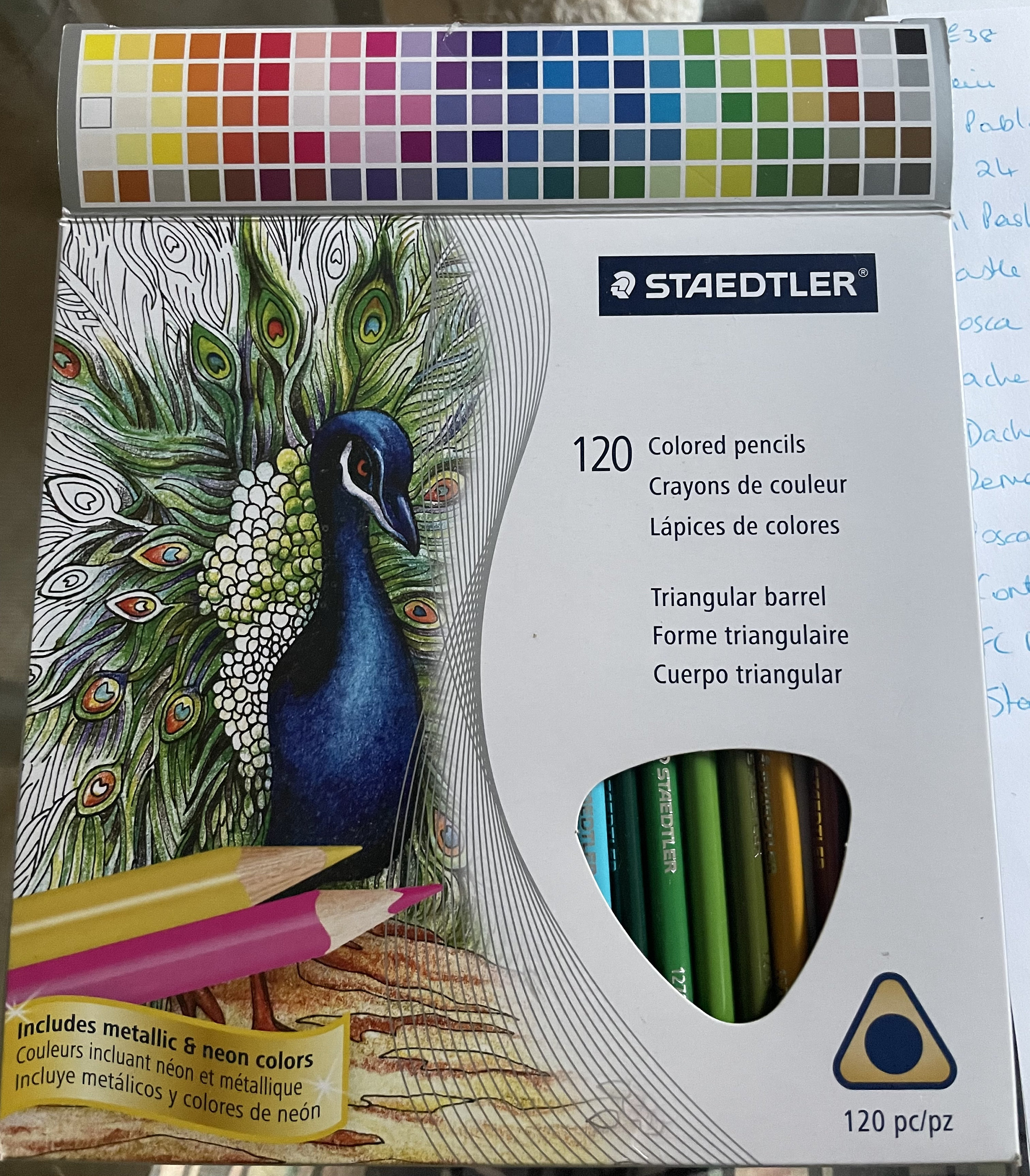 Staedtler Colored Pencil Triangular Metal Tin Set of 72