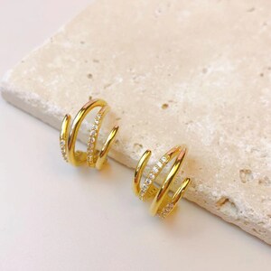 Hoops Stainless Crystal, Chanel Cc Hoop Earrings, Jewelry Accessories