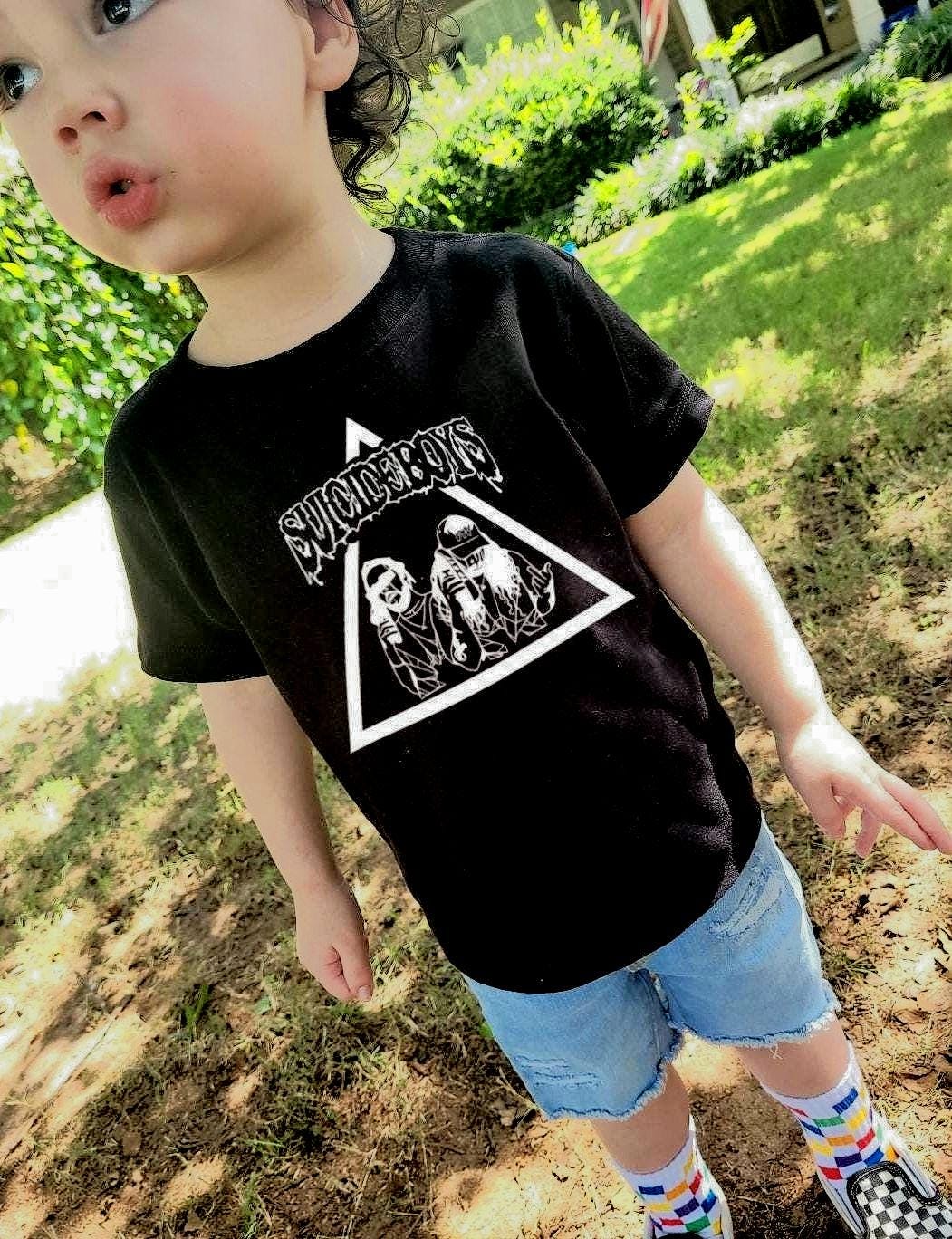 SuicideBoys Tee, G59, Scrim and Ruby, ruby da cherry, punk toddler tee, horrorcore tshirt, punk toddler, band tee for baby, grey 59