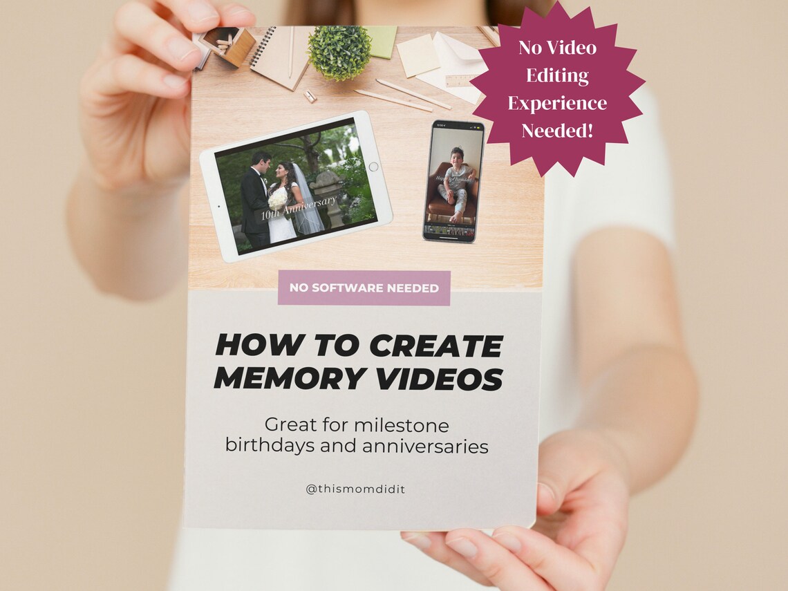 Memory Video Tutorial Video Editing Guide How to Edit Etsy