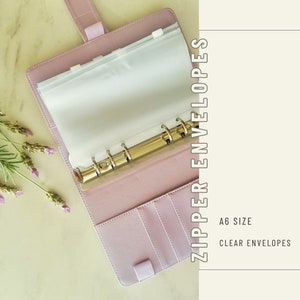 A6 frosted zipper envelopes | add on | cash envelopes | cash stuffing