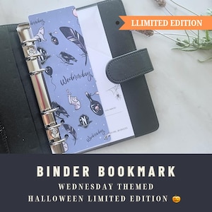 Budget Binder Bookmark | Wednesday Themed | Matte Laminated