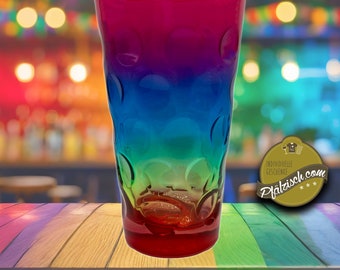 Rainbow Dubbeglas 0,5 Liter - Special EDITION