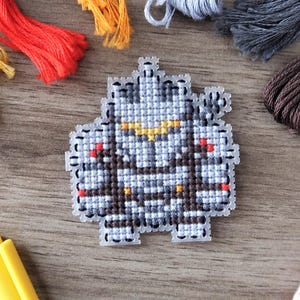 Cross-stitch pattern (PDF download) - Reinhardt | Video game character