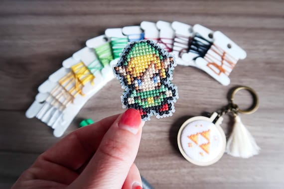 Modèle de point de croix (PDF pattern) - Link | Sprite, Cute, Geek, Video Game