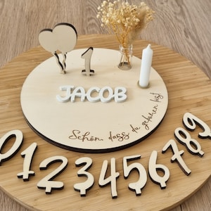Birthday plate children Happy Birthday balloon first birthday birthday ring birthday wreath birthday train table decoration