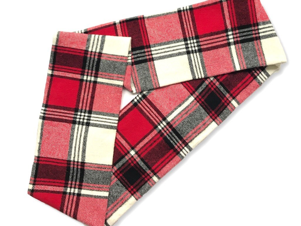 Flannel Scarf for Toddler. Unisex Boy or Girl's Red Plaid - Etsy