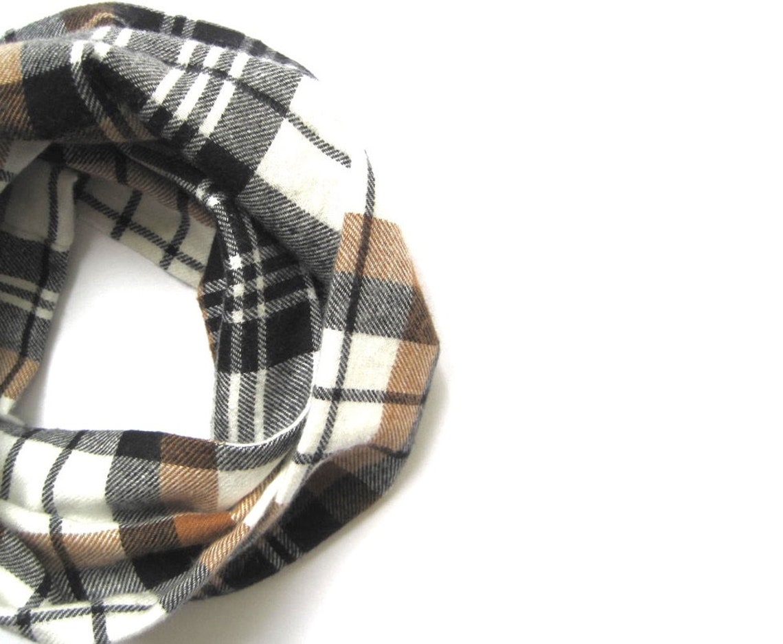Brown Plaid Scarf