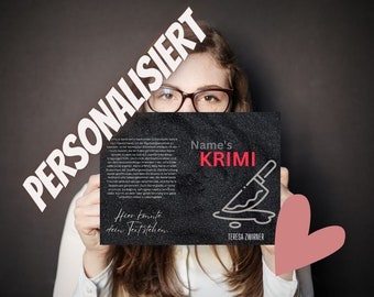 Personalisierter Krimi für Erwachsene | Individuelle Geschenke für besondere Anlässe | Weihnachten, Geburtstag, Hochzeit, Jahrestag