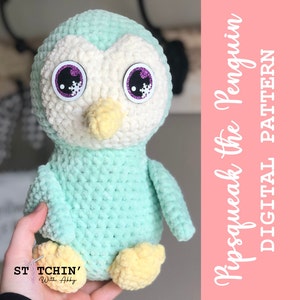 Pipsqueak the Penguin Pattern | Crochet Penguin Pattern | Penguin Pattern