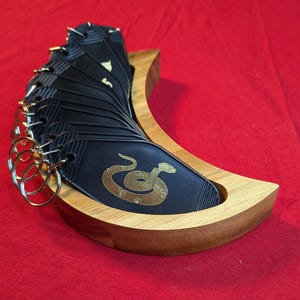 Chinese Zodiac Animal on Black Hotel Keychains