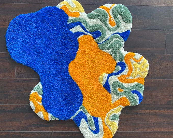 Carpet Tailormade Carpet Tufte Custom Abstract Art Made to Etsy