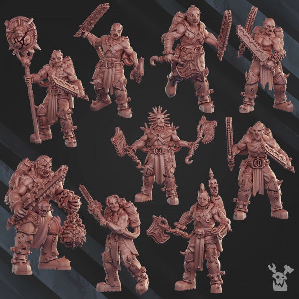 Set of 10 Mad Hyenas Squad - DakkaDakka Store/Sci-fi/Tabletop Miniature