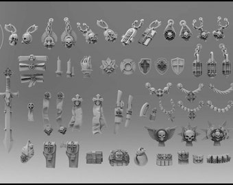 Templar Accessories - Atlan Forge/Sci-fi/Fantasy/Tabletop Miniatures