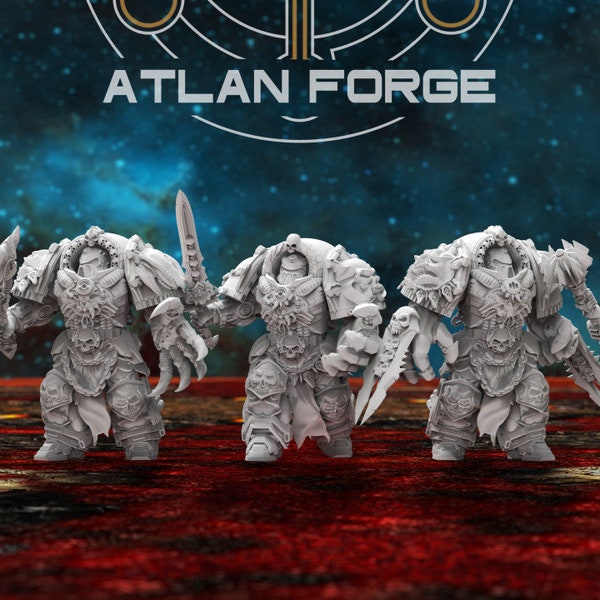 Set of 5 Hades Assault Thanatoi - Atlan Forge/Sci-fi/Fantasy/Tabletop Miniatures