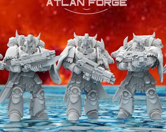 Set van 5 Minoïsche Ranged Agema - Atlan Forge/Sci-Fi/Fantasie/Tabletop Miniaturen