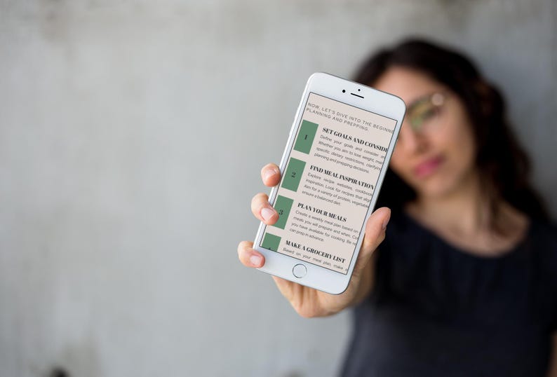 7-Day Meal Planning and Prepping Ebook | Weekly Meal Plan for Healthy Eating | Easy Meal Prep Guide | Meal Planning for Beginners | Simple Recipes and Grocery Lists | Healthy Meal Prep Tips | Digital Meal Planner |