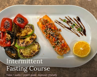 Intermittent Fasting Course | Video, Audio & PDF for Beginners | 16/8, 5:2, OMAD | Instant Download
