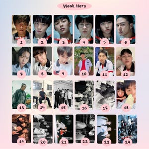 K-drama Weak Hero Class 1/2 Photocards | Fanmade