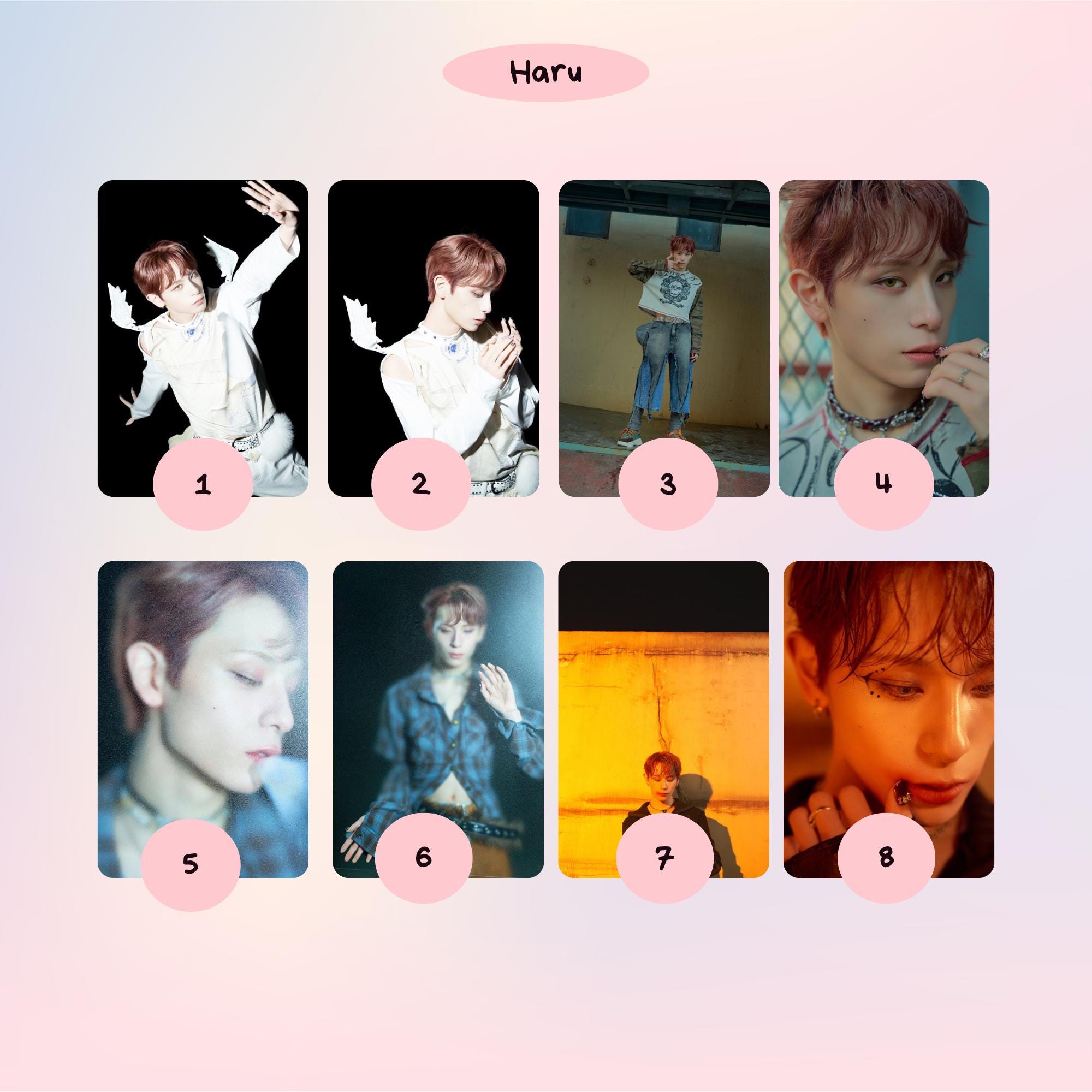 XLOV [I ONE] Concept Photocards - Etsy