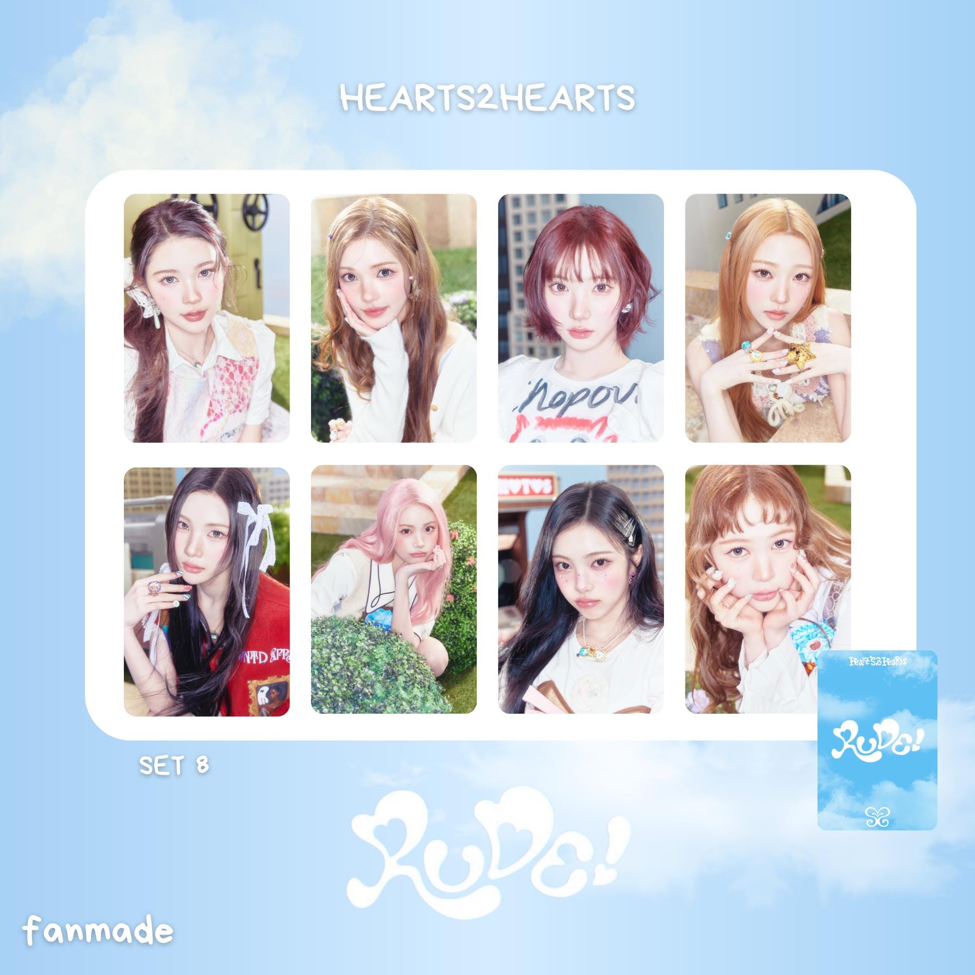 hearts2hearts rude ジウ　トレカ Hearts2Hearts RUDE apple musicラキドロ ジウ｜Yahoo!フリマ（旧