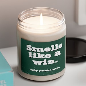Smells Like a Michigan State Win Scented Candle, Michigan State, MSU Football, Spartans, College Football Season, Tuck Comin'