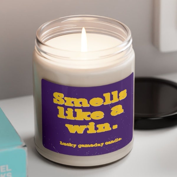 Smells Like a Northern Iowa Win Scented Candle, UNI Football, UNI Panthers Decor, UNI Candle