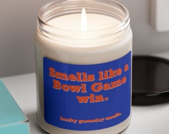Smells Like a Boise State Bowl Game Win Scented Candle, Boise St Broncos Candle, Bowl Game