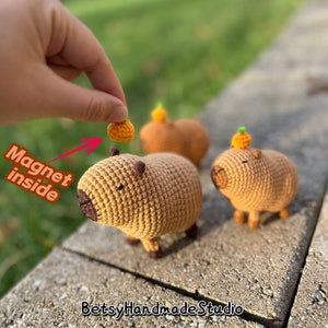Ready to ship: crochet capybara knitting capybara Rodents Amigurumi capybara