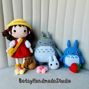 Pre-order: Handmade T0T0R0 girl Mei Crochet Plush | Cute Amigurumi | Gift