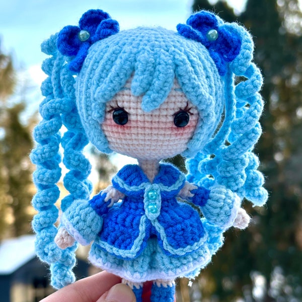 Ready to go: Handmade Mikoo Amigurumi plush, Crochet doll Handmade Gift, Birthday Gifts